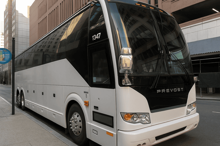 a Charter Bus Rental Rock Hill coach bus